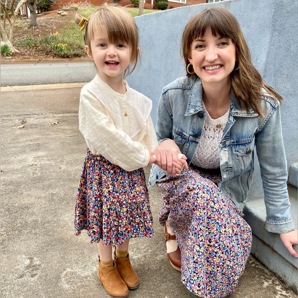 Mommy & Me Old Navy Floral Skirts